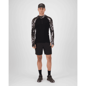 Koszulka z długim rękawem Mons Royale Temple Merino Long Sleeve Hood Men Rock Camo/Black