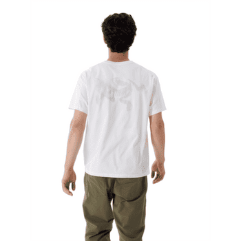 Koszulka z krótkim rękawem Arcteryx Kragg SL Cotton Blurred Bird SS Men White Light / Atmos