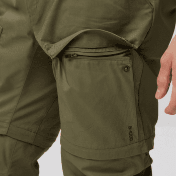 Spodnie Fjällräven ABISKO HYBRID TRAIL TROUSERS ZIP-OFF MEN Navy