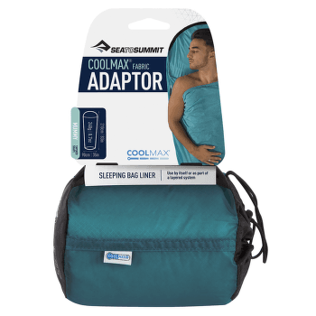 Wkładka do śpiwora Sea to Summit Coolmax Adaptor Liner Aqua