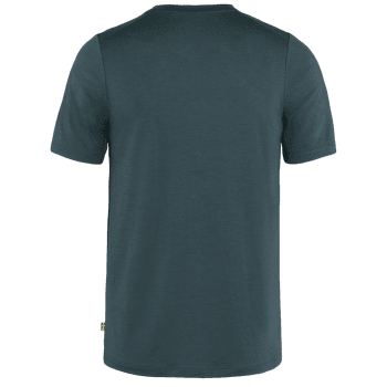 Koszulka z krótkim rękawem Fjällräven Abisko Wool Classic SS Men Dark Navy