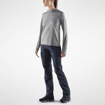 Koszulka z długim rękawem Fjällräven Abisko Sun-hoodie Women Ultramarine