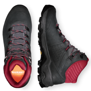 Buty Mammut Nova IV Mid GTX® Women black-blood red