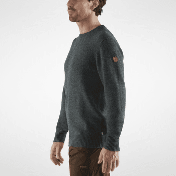 Sweter Fjällräven Övik Round-neck Sweater Men Dark Grey 030