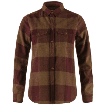 Koszula z długim rękawem Fjällräven Canada Shirt LS Women Autumn Leaf-Bordeaux Red