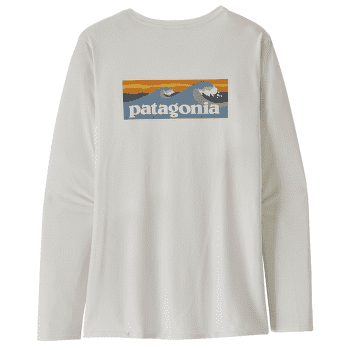 Koszulka z długim rękawem Patagonia Cap Cool Daily Graphic Shirt Waters Long Sleeve Women Boardshort Logo Light Plume Grey: White