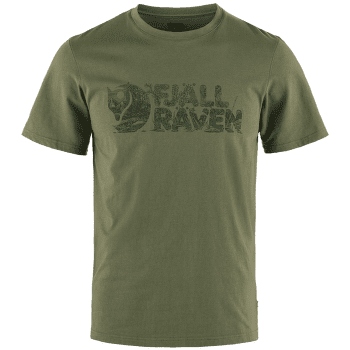 Koszulka z krótkim rękawem Fjällräven Lush Logo T-Shirt Men Laurel Green