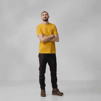 Koszulka z krótkim rękawem Fjällräven Hemp Blend Out Here T-shirt Men Ochre
