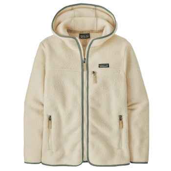 Bluza Patagonia Retro Pile Hoody Women Natural w/Ellwood Green