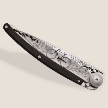 Nóż Deejo Earth Tattoo 37g, Granadilla Wood, Bicycle