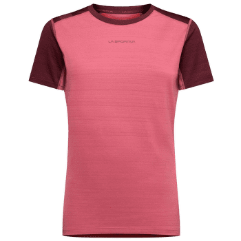 Koszulka z krótkim rękawem La Sportiva SUNFIRE T-SHIRT Women Rosebay/Redwood