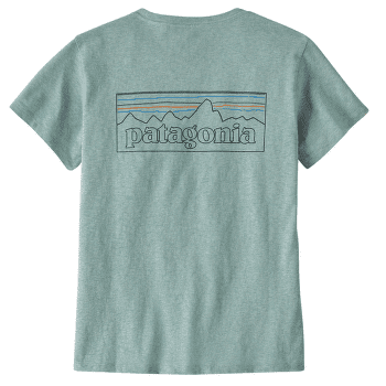 Koszulka z krótkim rękawem Patagonia P-6 Logo Responsibili-Tee Women P-6 Outline: Virtually Blue