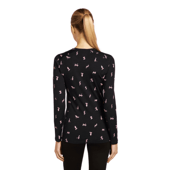 Koszulka z długim rękawem Icebreaker Merino 200 Oasis LS Crewe Ski Day Women TOPAZ/HYDRO/AOP