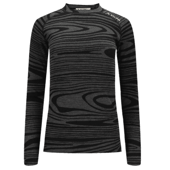 Koszulka z długim rękawem Aclima WarmWool Crew Neck Women Black Motion