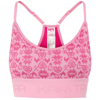 Biustonosz Kari Traa VAR PRINTED SPINK/BRIGHT PINK
