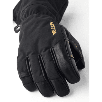 Rękawice Hestra Army Leather Gore-tex - 5 finger Svart/Svart