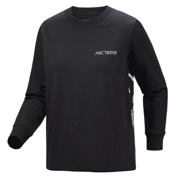 Koszulka z długim rękawem Arcteryx Kragg Cotton Bird Crew LS Women Black / White