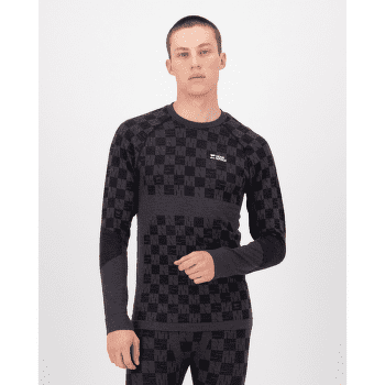 Koszulka z długim rękawem Mons Royale Ascender Merino Seamless Long Sleeve Men Forged Iron / Black