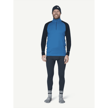 Koszulka z długim rękawem Devold Duo Active Merino 205 Z.Neck Men 258A BLUE/INK