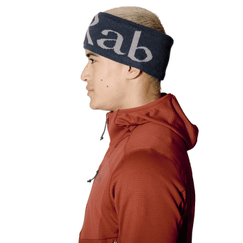 Opaska na głowę Rab Rab Knitted Logo Headband Tempest Blue/Light Zinc