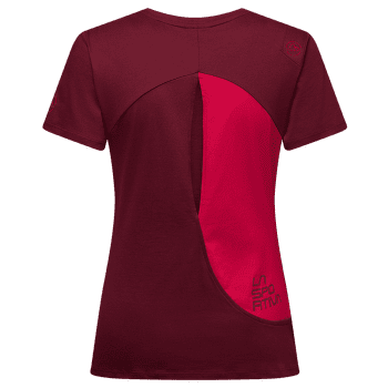 Koszulka z krótkim rękawem La Sportiva ROOF T-SHIRT Women Redwood/Azalea