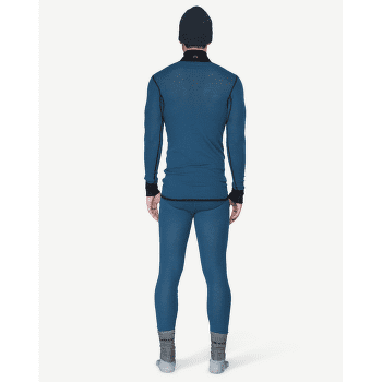 Koszulka z długim rękawem Devold Wool Mesh 190 Zip Neck Men 422B FLOOD/CAVIAR