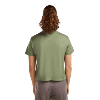 Koszulka z krótkim rękawem Icebreaker Merino 150 Tech Lite SS Crop Tee Seed Story Women PORCINI