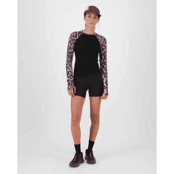 Koszulka z długim rękawem Mons Royale Bella Merino Long Sleeve Women Rock Leopard/Black