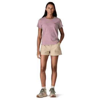 Koszulka z krótkim rękawem Patagonia P-6 Logo Responsibili-Tee Women Quiet Violet