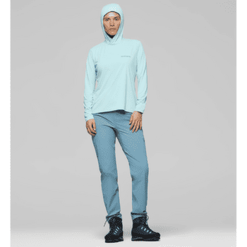 Koszulka z długim rękawem Norrona femund tech Hood Women Aqua Haze