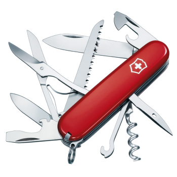 Nóż Victorinox Swiss Army knife HUNTSMAN, blue translucent Red