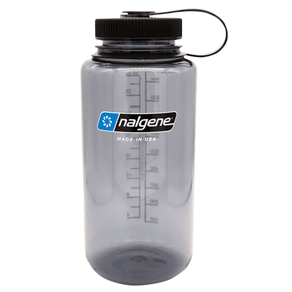 Butelka Nalgene Wide Mouth Sustain 1000 ml Gray, W/Black Cap, Sustain  682021-0333