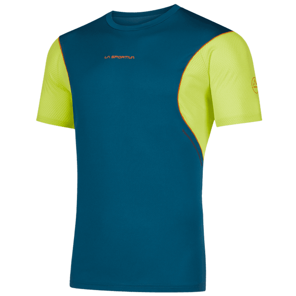 Koszulka z krótkim rękawem La Sportiva RESOLUTE T-SHIRT Men Storm Blue/Lime Punch