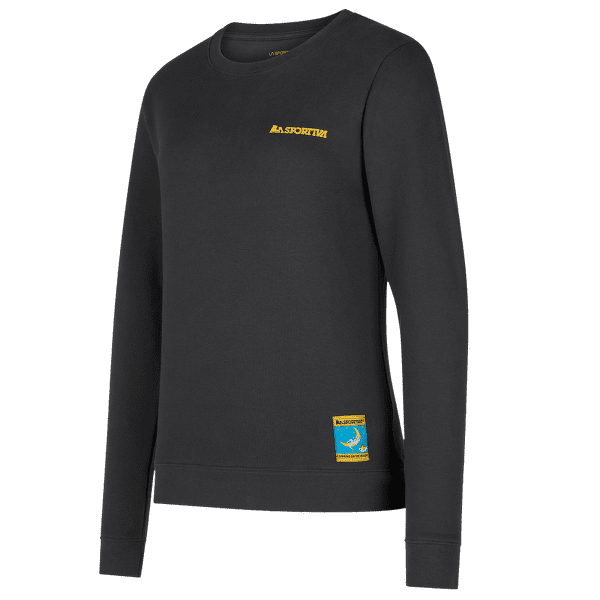 Koszulka z długim rękawem La Sportiva Climbing on the Moon Sweatshirt Women Carbon/Giallo