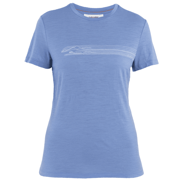 Koszulka z krótkim rękawem Icebreaker Merino 150 Tech Lite SS Tee Camping Lines Women BAJA