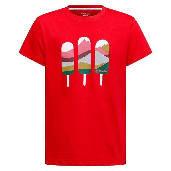 Koszulka z krótkim rękawem La Sportiva ICY MOUNTAINS T-SHIRT Kids Mountain Red