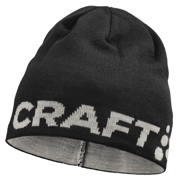 Czapki Craft Adv Nordic Training Merino Logo Hat BLACK-GHOST
