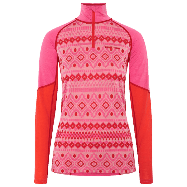 Koszulka z długim rękawem Kari Traa Malia HZ SPINK/BRIGHT PINK