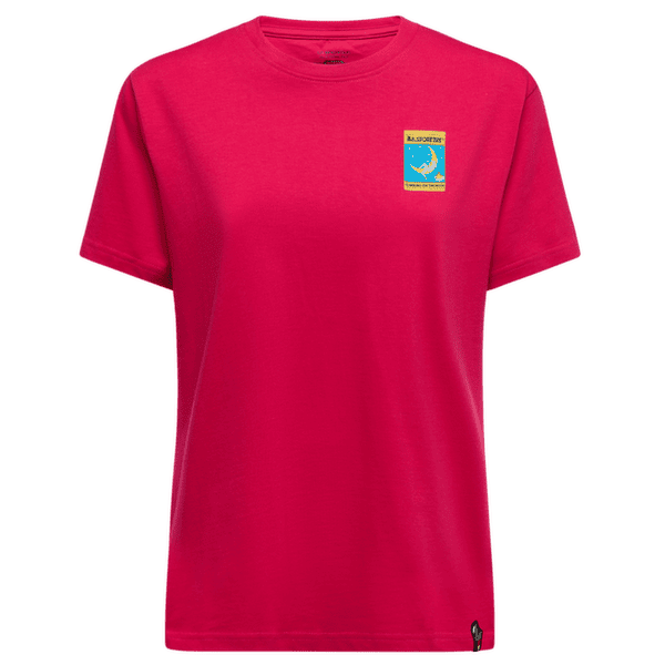 Koszulka z krótkim rękawem La Sportiva MOON CLIMB T-SHIRT Women Azalea/Redwood