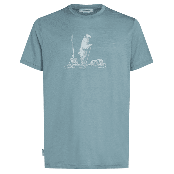 Koszulka z krótkim rękawem Icebreaker Merino 150 Tech Lite SS Tee Polar Paddle Men BLUE ASH