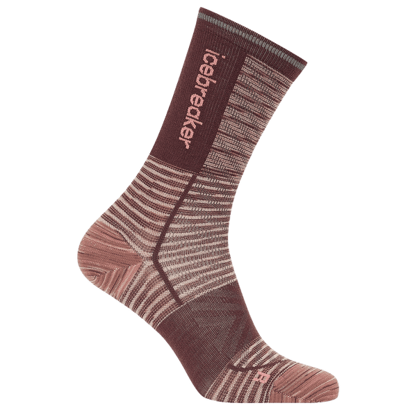 Skarpety Icebreaker Merino Blend Run+ Ultralight Crew Women SUMMIT FD/JAVA/ACID PINK
