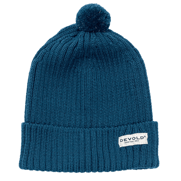 Czapki Devold Skolma Merino Beanie Kid 422A Flood