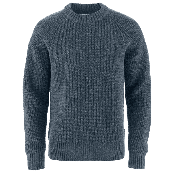 Sweter Fjällräven Övik Waffle Knit Men Navy