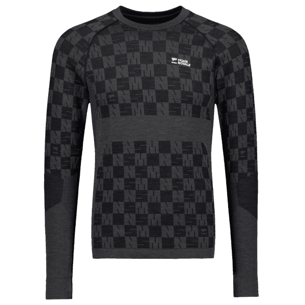 Koszulka z długim rękawem Mons Royale Ascender Merino Seamless Long Sleeve Men Forged Iron / Black