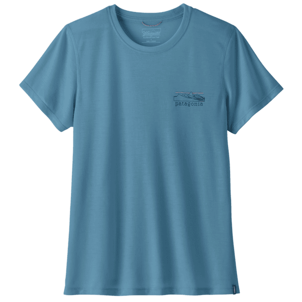 Koszulka z krótkim rękawem Patagonia Cap Cool Trail Shirt - Stratapeaks Women Shore Blue