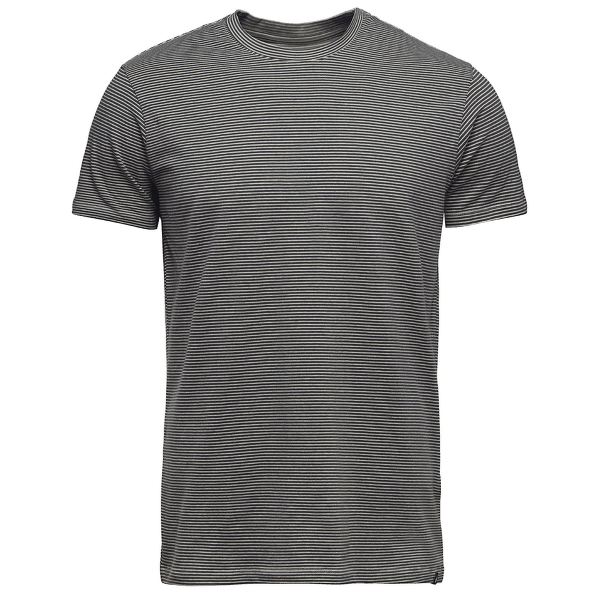 Koszulka z krótkim rękawem Black Diamond BD Stripes SS Tee Men Charcoal-Off White