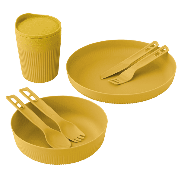 Zestaw Sea to Summit Passage Dinnerware Set - [1P] [7 Piece] Arrowwood Yellow