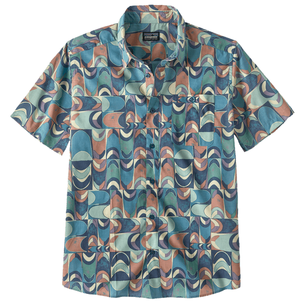 Koszulka z krótkim rękawem Patagonia Go To Shirt Men Swallowtail Geo: Still Blue