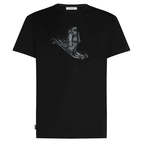 Koszulka z krótkim rękawem Icebreaker Merino 150 Tech Lite SS Tee Skiing Yeti Men BLACK