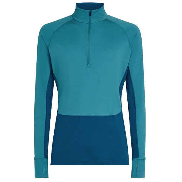 Koszulka z długim rękawem Icebreaker Merino 200 ZoneKnit™ LS Half Zip Men ATLANTIS/TOPAZ/CB